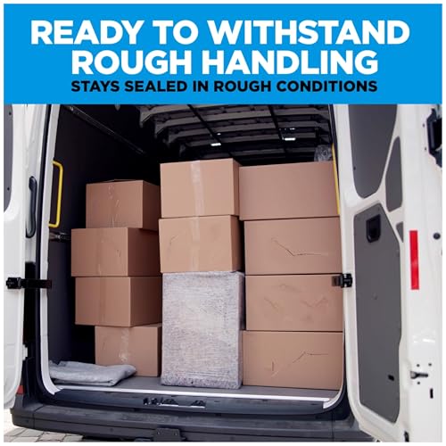 Scotch Heavy Duty Shipping Packing Tape, Clear, Holiday Shipping Supplies, 1.88 in. x 27.7 yd., 1 Tape Roll with Dispenser