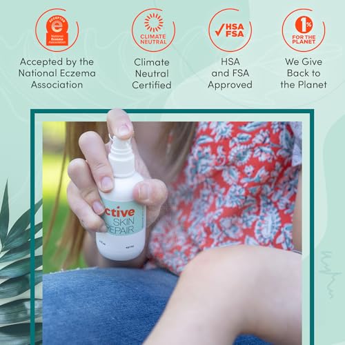 Active Skin Repair First Aid Healing Skin Spray - Natural & Non-Toxic with Hypochlorus Acid for Minor Cuts, Wounds, Scrape...