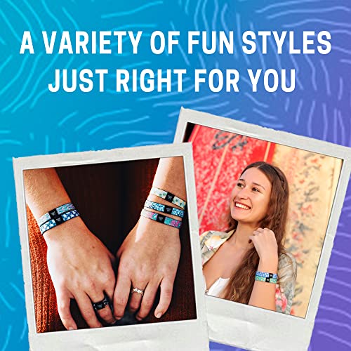 Hang Loose Bands - Coastal Surfer Beach Bracelet for Men, Women & Teens- Comfy Summer- Boho Reversible Wristband- Friendship Bra