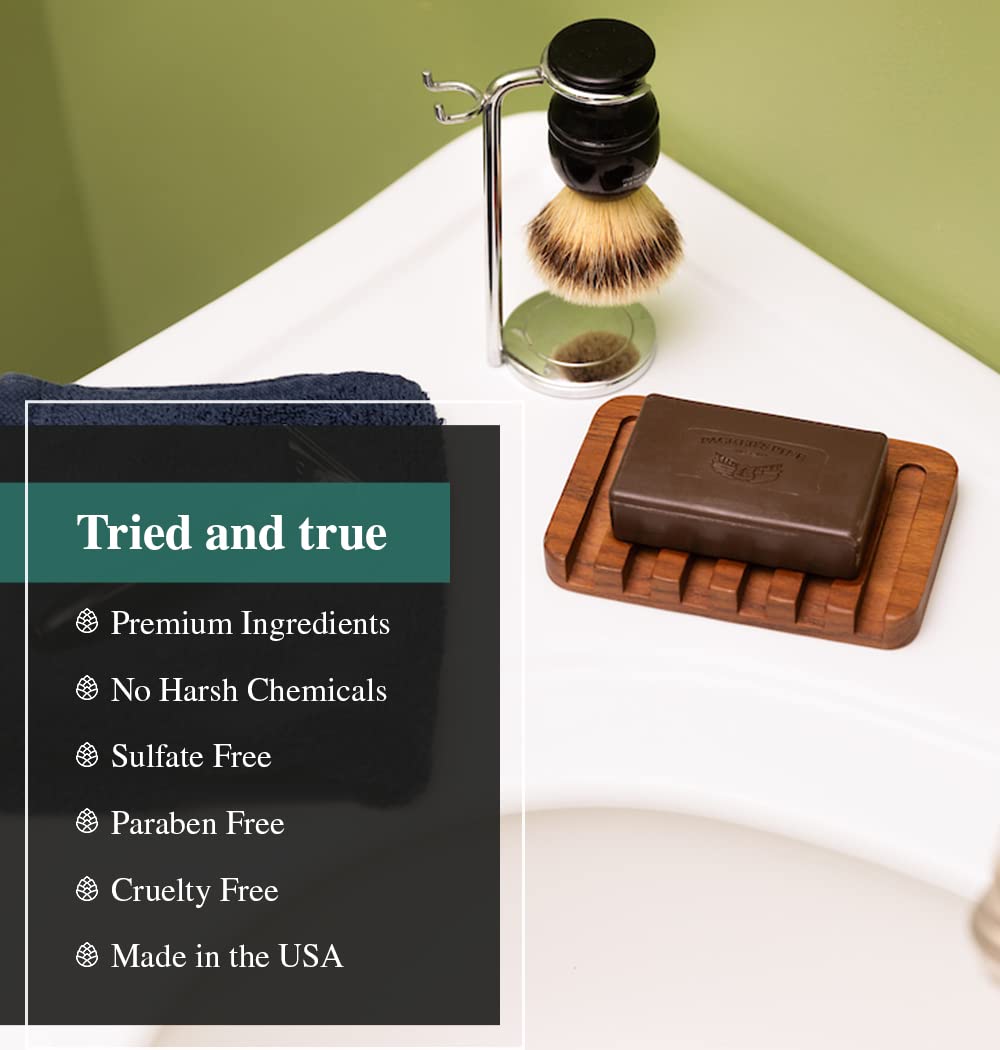 Packer's Pine Tar Soap | The Original Mens Body Soap Made With Natural Pine Tar and Pine Oils | All Natural Mens | Paraben, Sulf