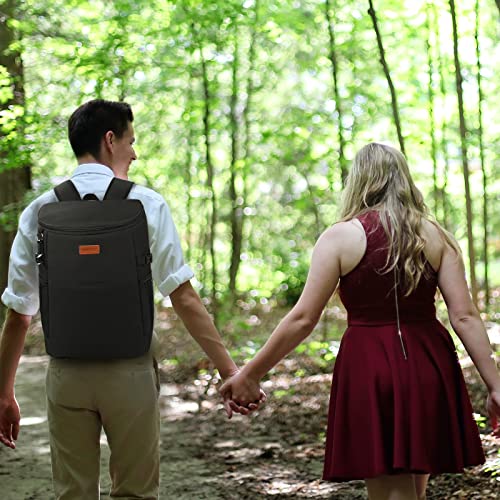 Camping Cooler Backpack 30 Cans, Soft Backpack Coolers Insulated Leak Proof Travel Cooler Bag Waterproof Lunch Picnic Beac...