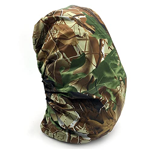 Silfrae Waterproof Rucksack Cover Backpack Rain Cover 30L-100L for Travel Climbing Hiking (Leaf Camo, 40L-50L)