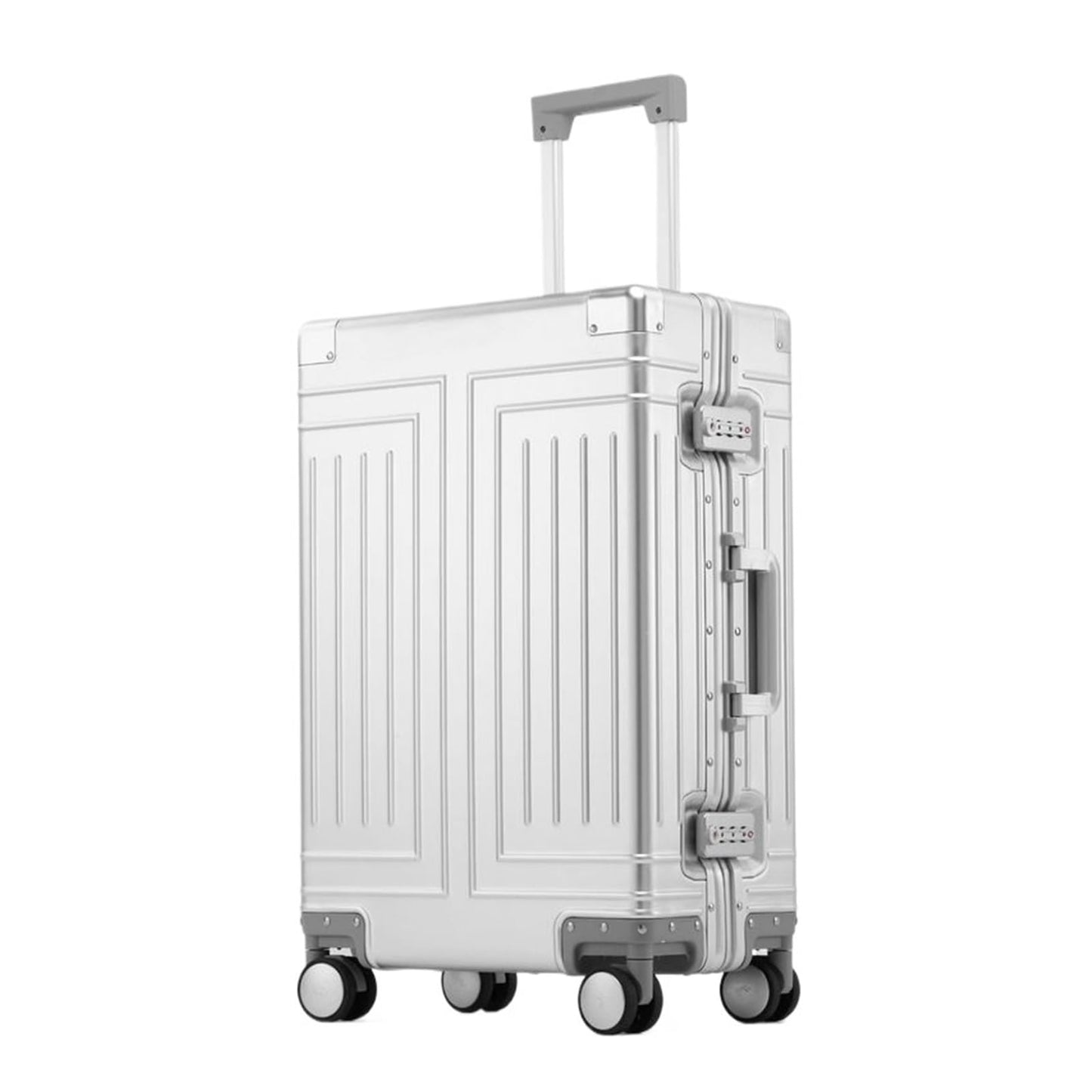 MUdson Trunk Senior Aluminum-Magnesium Alloy Material Travel Luggage 20/24/26/28 Size Travel Suitcase Durable (Color : NO1, Size : 24")