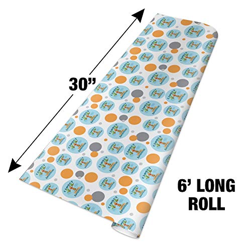 GRAPHICS & MORE Campout Fishing Adventure Dinosaur Train Gift Wrap Wrapping Paper Roll
