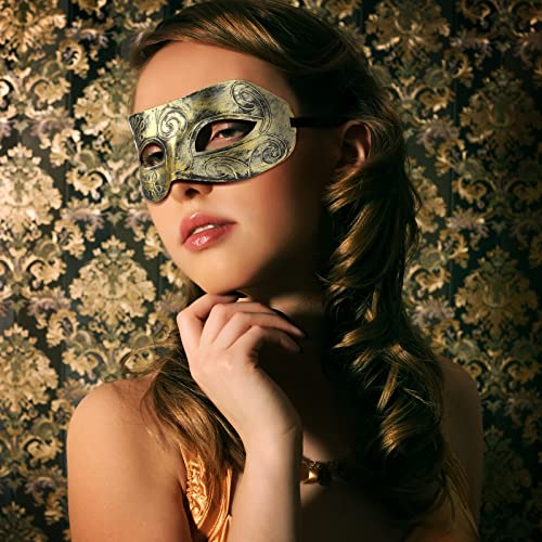 Yunsailing 15 Pcs Masquerade Masks Venetian Antique Masks with Strap for Women Men Carnival Prom Party
