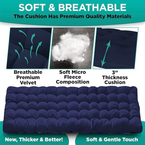 Zone Tech Camping Cot Mattress Pad Premium Quality Outdoor Comfortable Thicker Cotton Sleeping Cot Lightweight Waterproof ...