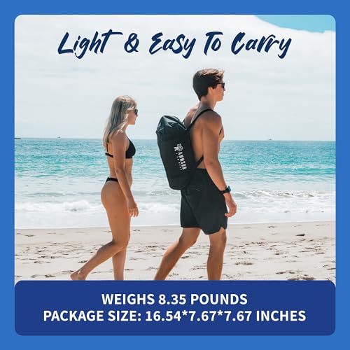 AMMSUN Beach Tent Portable Sun Shelter,9X 9ft Beach Canopy Easy Setup, 9'x9'Lycra Sun Shelter with UPF50+ Protection 4 San...