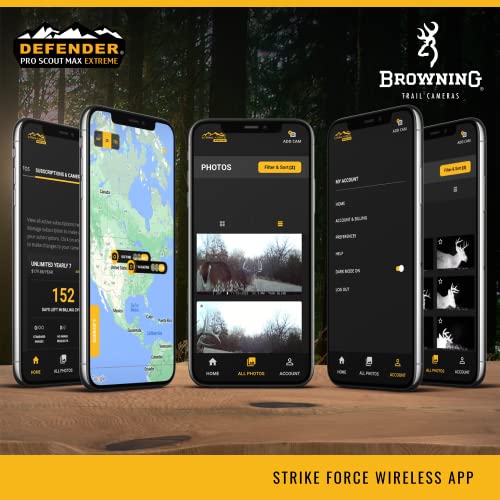 Browning Trail Cameras - Defender Pro Scout Max Wireless Cellular Game Camera - BTC-PSM - Wildlife Motion-Activated Camera, Works on Both Verizon and AT&T Networks