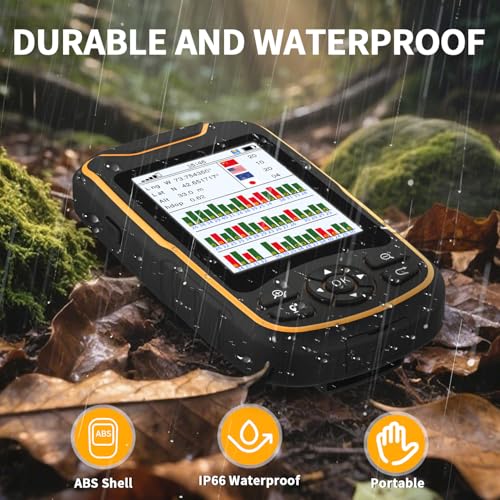 Handheld GPS for Hiking, Rugged and Waterproof Handheld GPS Navigator, 3.2" Sunlight Readable Screen, Compact Satellite Ha...
