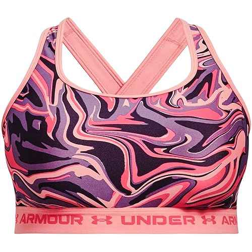 Under Armour Womens Crossback Mid Printed Bra