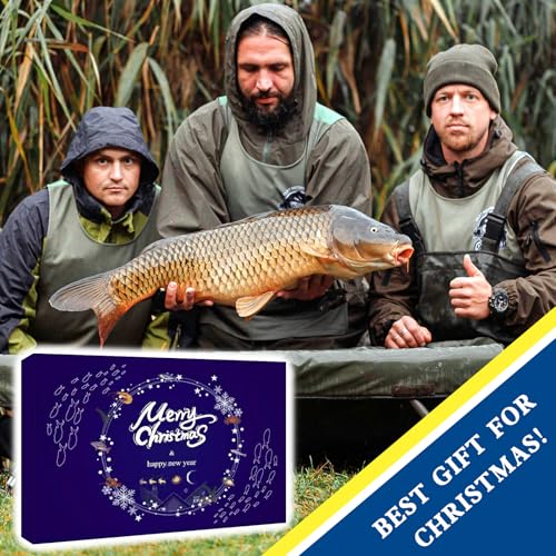 Lihome Fishing Advent Calendar 2025 – 24-Day Fishing Lure Set, for Men, Boys, Dads, and Fishermen – Freshwater and Saltwat...