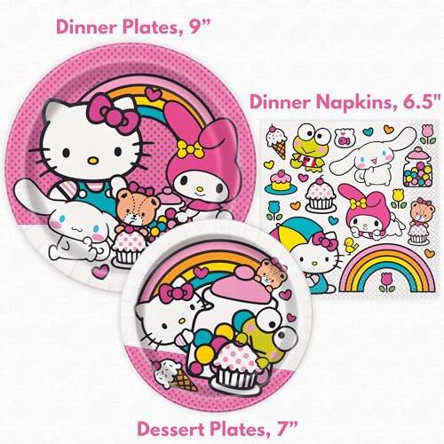 Hello Kitty Birthday Decorations - Hello Kitty Party Decorations - Plates, Napkins, Tablecloth, Checklist - Party Supplies...
