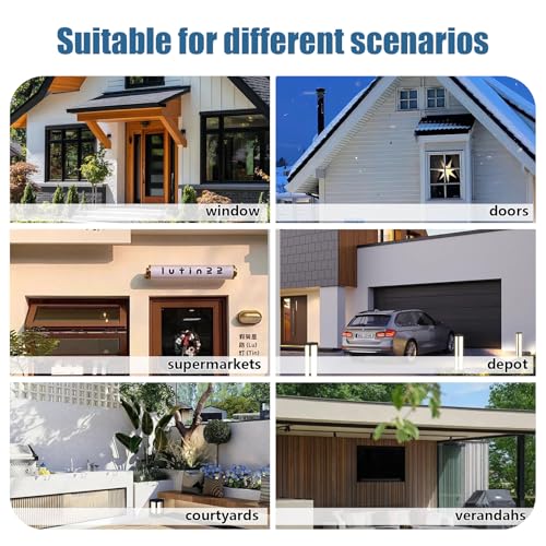 GUANSU-CN 35 * 38''Window and Door Awning Exterior, UV/Rain/Snow/Sunlight Protection Sheet,UPF 50+ Polycarbonate Overhang Canopy,House Overdoor Awnings for Door Entrance Outside/Patio/Porch/Deck