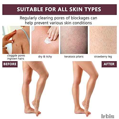Irbis Deep Exfoliating Glove-Korean Body Scrub Mitt,Exfoliator Scrubber, Dead Skin Remover, Dual Texture Bath Sponge&Washcloth-Great for Shower, Bath, Spray Tan Removal or Home Spa-(Pink,Grey,Blue)