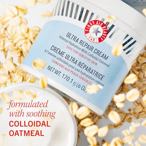 First Aid Beauty - Ultra Repair Cream, Intense Hydration Whipped Colloidal Oatmeal, Clinically Proven to Strengthen Skin B...