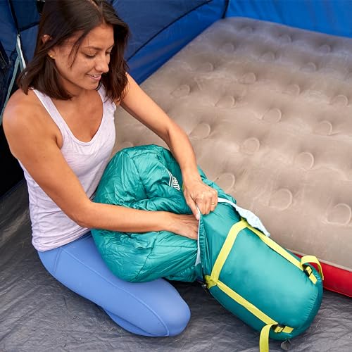 Coleman Big Bay 0/20/40°F Cold-Weather Sleeping Bag, Adult Mummy Sleeping Bag with Headrest, Foot Ventilation, & Storage S...