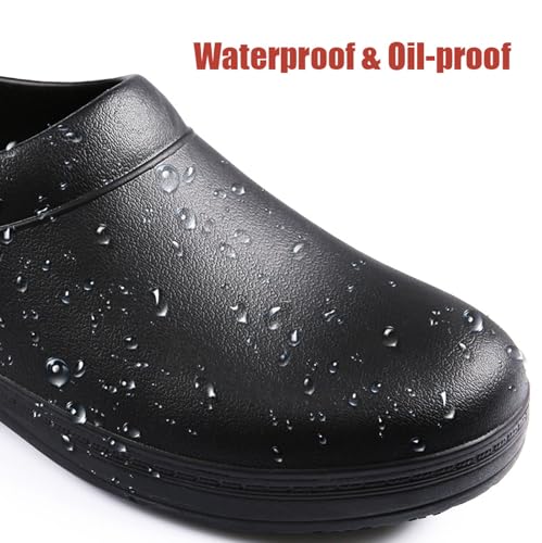 SECHRITE Chef Shoes Women Men Slip Resistant Garden Work Kitchen Shoes Waterproof Non Slip Nursing Clogs Food Service Shoe
