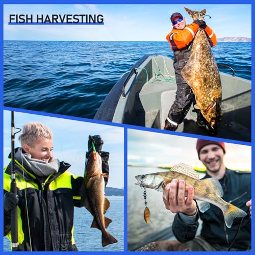 Telescopic Fishing Rod and Reel Combo Kit, 2PACK 6.9FT Carbon Fiber Collapsible Rods, Spinning Reels, Lures and Carrier Ba...