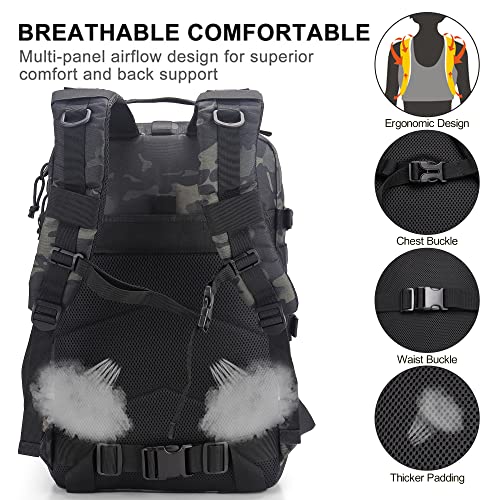 YOUNGOA Motorcycle Helmet Backpack Bag for Men with Hard Hat Carrier/Storage, Riding Backpack, Motorcycle Accessories/Gifts