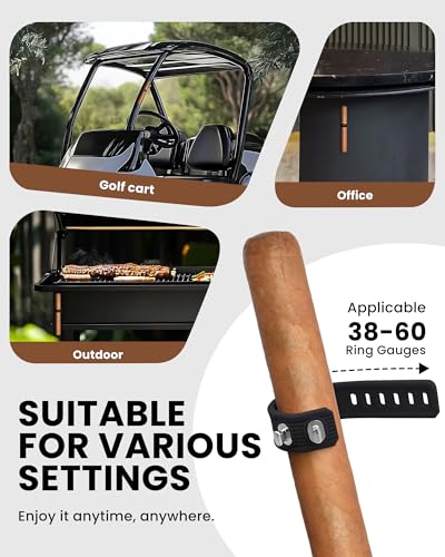 ACAOLOOM 2 Pack Magnetic Leisure Stick Holder – Premium Golf & Outdoor Accessory, Adjustable Silicone Grip for Travel, Gri...