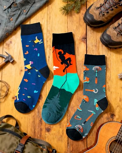 Belloxis Fun Novelty Socks for Men & Boys - Cotton Comfort Stocking Birthday Gift for Him, Dad, Son, Brother