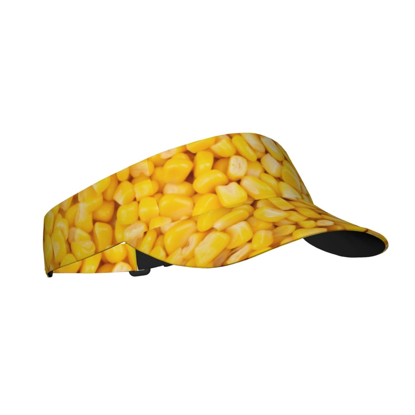 Sports Sun Visor Hats Canned Corn Ball Caps Empty Top Adjustable Baseball Sun Cap Hat for Women Men