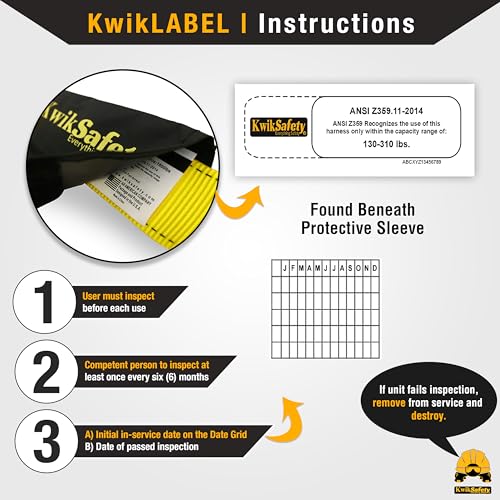 KwikSafety - Charlotte, NC - SUPERCELL Safety Harness [2 PACK] Premium Shoulder Padding ANSI OSHA Full Body Fall Protectio...