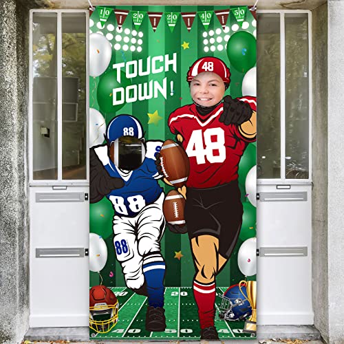 Football Party Decorations Football Photo Banner Booth Prop Soccer Backdrop for Party Sport Photo Door Cover Picture Frame...