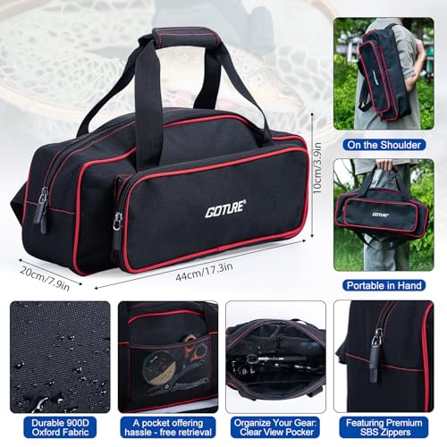 Goture Fishing Rod and Reel Combos,1.8M-2.7M Telescopic Fishing Pole Spinning Reel Lures Set with Carrier Bag,Telescopic R...