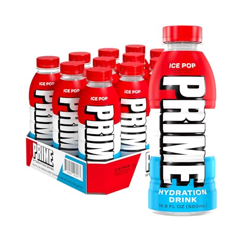 PRIME Hydration ICE POP, Sports Drinks, Electrolyte Enhanced for Replenishing Fluids, 250mg BCAAs, B Vitamins, Antioxidant...