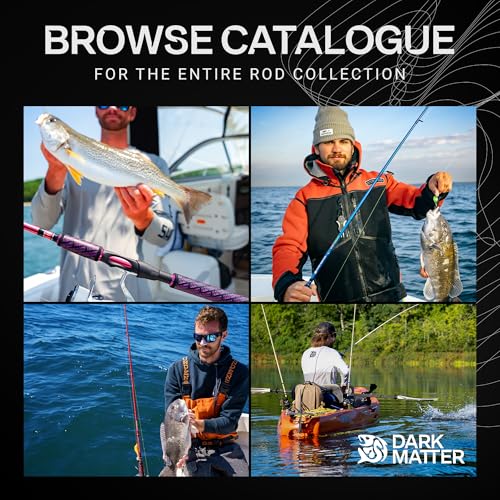 Dark Matter IO Casting Rod Fast Action Fishing Rods for Saltwater Rod and Sea Fishing Rod - Carbon Fishing Rod, Medium Hea...