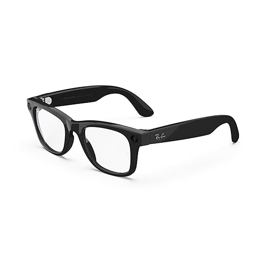 Ray-Ban Meta (Gen 1), Wayfarer, Large Shiny Black | Smart AI Glasses for Men, Women — 12 MP Camera, Open-Ear Speakers for ...