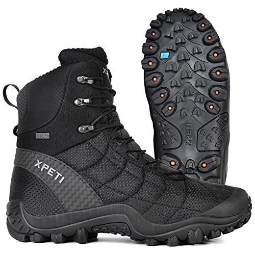XPETI Men’s Crest Thermo High-Top Winter Hiking Boots Waterproof Insulated