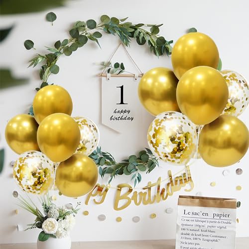 ZJDHPTY Gold Party Decorations 4Set Balloon Stand Table Centerpieces for Birthday Bridal Shower Wedding Anniversary Engage...