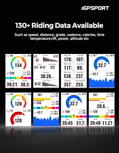 iGPSPORT BSC300T Wireless Bike Computer GPS, Touchscreen Offline MAP Navigation Off Course Warning Compatible with Insta 3...