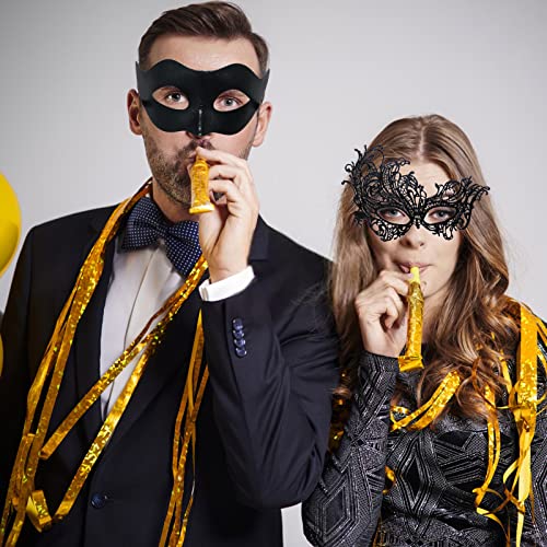 IncreDecor Couple Masquerade Lace Mask Set, Fit for Women and Men Venetian Halloween Masks, Specially for Costume, Mardi Gras