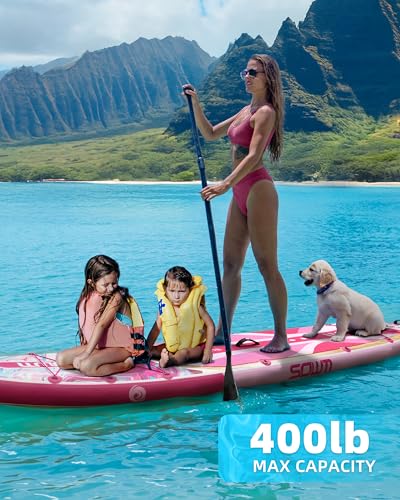 SOWM Inflatable Paddle Boards 11'x33'', Stand Up SUP Paddle Board Inflatable for Adults Youth, Extre Wide & Non-Slip Sup o...