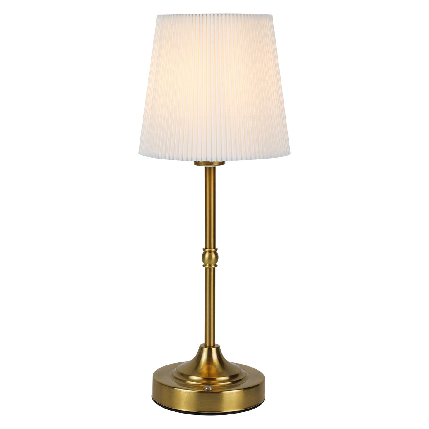 HULKNPEE Cordless Table Lamp Rechargeable,5200mAh Battery Operated Bedside Lamps for Nightstand Bedroom Living Room Kitchen Restaurant Dining,Gold Touch Dimmable Lamp Warm Light with Bulb 15.8"