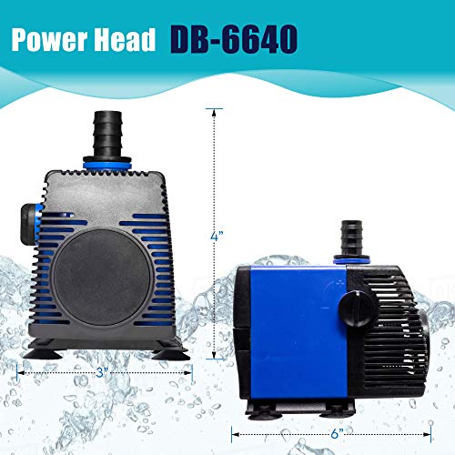 Aqua Dream 1060 GPH Submersible Pump(4000L/H,75W) Ultra Quiet Adjustable Water Pump for Pond,Aquarium,Fish Tank,Fountain,H...