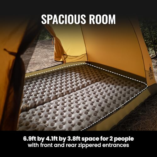 OneTigris Stella 4 Season Camping Tent Backpacking 2 Person Waterproof Lightweight Easy Setup Instant 3000mm Waterproof Ra...
