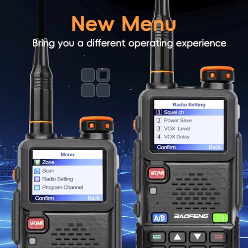 BAOFENG 5RH PRO Ham Radio Handheld, 10W Baofeng Radio with GPS APRS,640 Channels, NOAA Weather Walkie Talkies VHF/1.25M/UH...