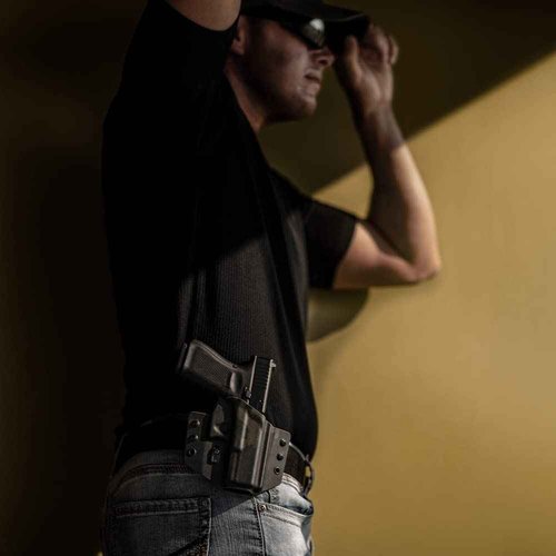 Tulster OWB Contour Kydex Holster in Right Hand fits: Sig Sauer P365 AXG Legion | Optic Compatible Outside The Waistband Concealed Carry