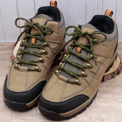 DELELE 2 Pair Round Wave Shape Non Slip Heavy Duty and Durable Outdoor Climbing Shoelaces Hiking Shoe Laces Shoestrings