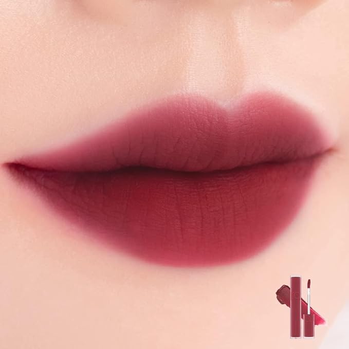rom&nd BLUR FUDGE TINT 08 Currant Jam | Velvety Matte Lip Stain | Smooth, Non-Drying Berry Red K-Beauty Lip Makeup