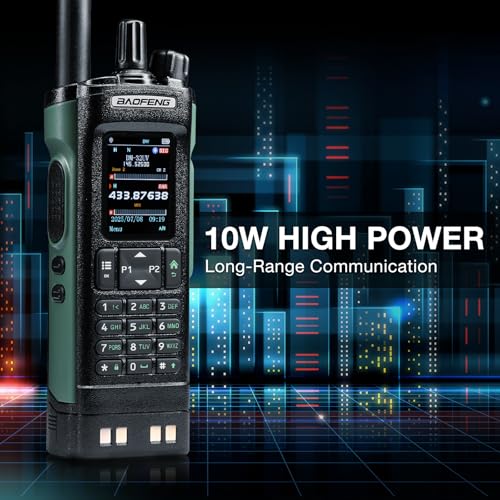 BAOFENG DM-32UV 10W DMR Radio with GPS & Digital APRS, Tier II Dual Band Ham Handheld Radio with UHF VHF Aviation FM Recei...