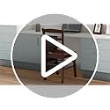 Winsome Benjamin Ladder Back Chair, Walnut, Set of 2