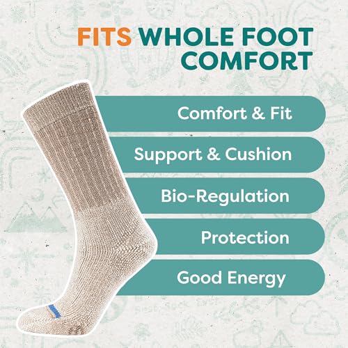 FITS Rugged Max Cushion Boot Socks, Heavy Expedition Hiking and Camping Essentials with Merino Wool Interior