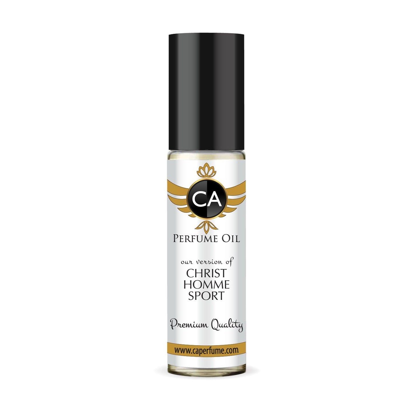 CA Perfume Impression of Homme Sport for Men Fragrance Oil Woody Aromatic Scent Long Lasting Cologne for Men Travel Size TSA Ready Mini Parfum Body Oil Roll-on 0.33 Fl Oz 10ml
