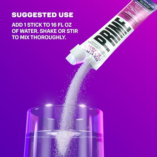 PRIME Rapid Rehydration Electrolyte Powder Sticks, Berry Citrus Rush, Sugar Free Hydration Drink Mix with Sodium, Potassiu...