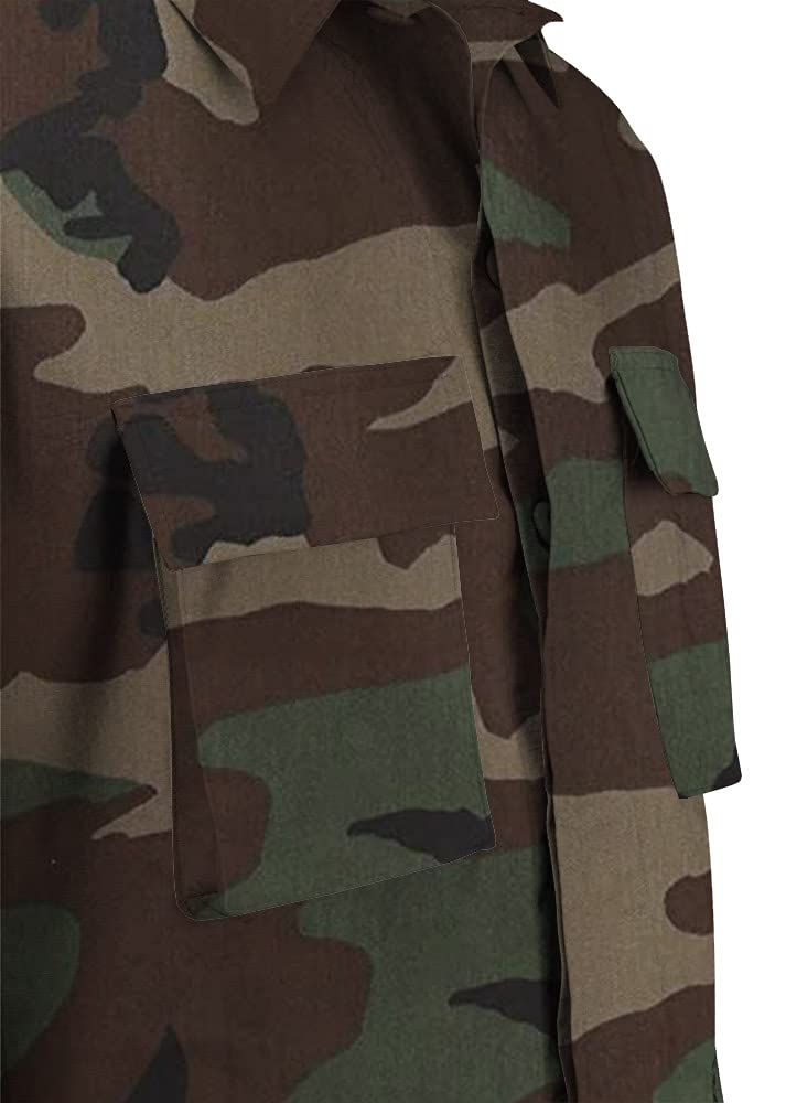 Propper Men's F545412-Men's BDU Coat, Woodland, X-Large Regular